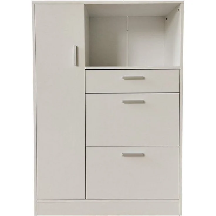 HTI-Line Küchenbuffet Küchenschrank Kombi L Blanca (Stück, 1-St, 1 Küchenschrank Kombi L Blanca) Küchenbuffet Mehrzweckschrank Mikrowellenschrank – Bild 1