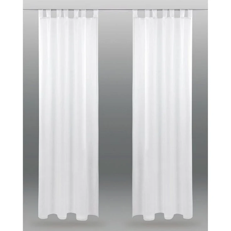 Bestlivings Vorhang (2 St), Schlaufen, transparent, Voile, Gardinenset "Transparent", 2 Schlaufenschals – Bild 4