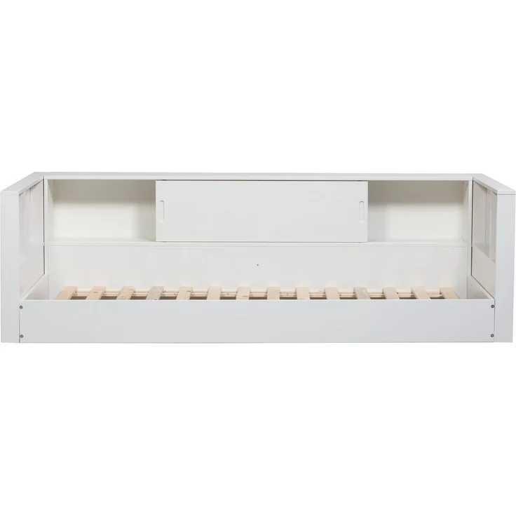 Bettgestell Carter aus FSC-Kiefer, modern mit Stauraum, weiß lackiert, 215 x 118 x 67 cm – Bild 3