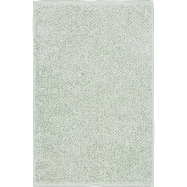 CAWÖ Gästetuch, 3er Pack - Pure, Walkfrottier, Struktur-Design, Baumwolle, einfarbig Eukalyptus 30x50cm – Bild 2