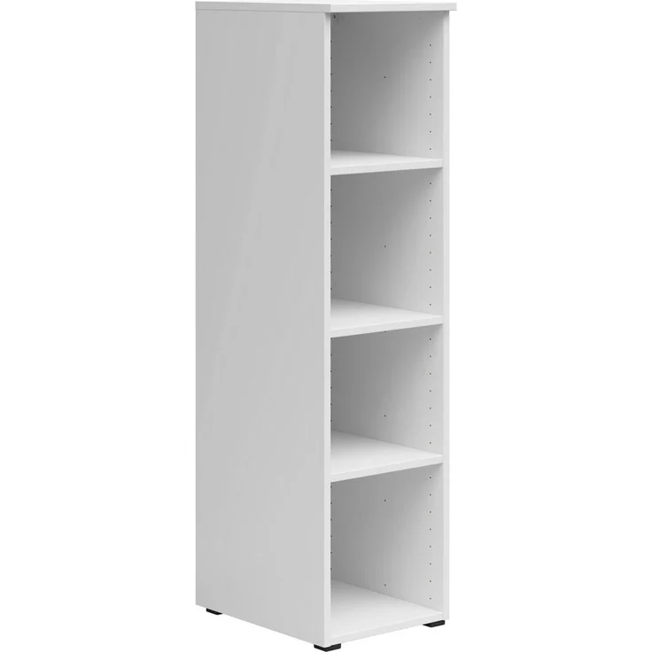 Carryhome Regal, Weiß, Holzwerkstoff, 3 Fächer, 30x115x40 cm, FSC Mix, stehend und hängend verfügbar