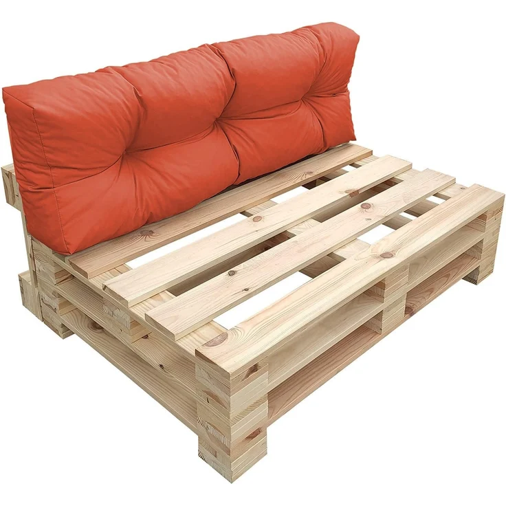 chilly pilley Palettenkissen Wasserdicht Palettenauflage Palettenpolster Palettenmöbel Gartenkissen Wasserfest Wasserabweisend viele Größen und Farben (Rückenkissen 120x50. Orange) – Bild 1