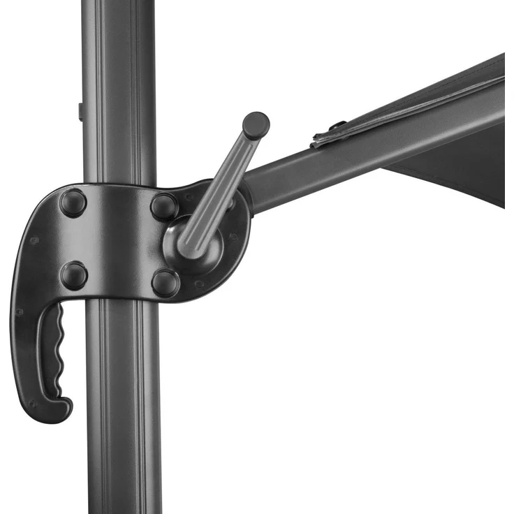 Ampelschirm Rhodos Blacklight 300/8 anthrazit rund, Ø ca. 300 cm – Bild 5