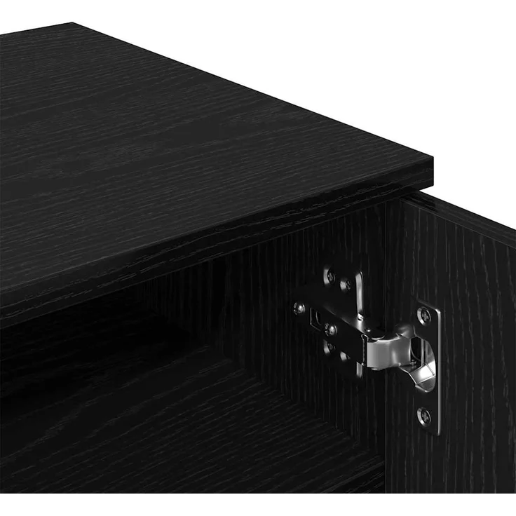vidaXL Schuhschrank mit Regal Schwarz Eichen-Optik 59 x 35 x 100 cm 862102 – Bild 8