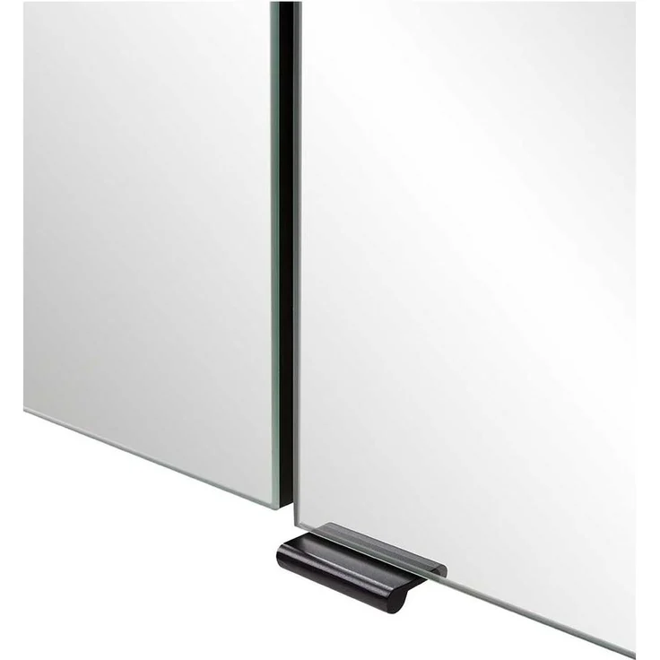 Spiegelschrank vito Menzo / Sheffield, Glas, Holzwerkstoff, Holzfarben, Verspiegelt, 80 x 64 x 20 cm – Bild 4