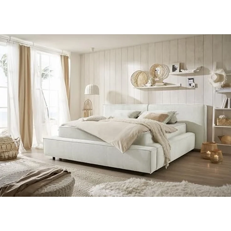 Calais Polsterbett 180x200 – Zeitloses Design mit Premium-9-Zonen-Matratze, Duo-Wendefunktion & hohem Schlafkomfort – Bild 1