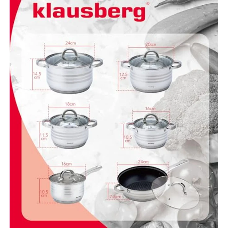 Klausberg Klausberg Topfset 10-teilig 48173 – Bild 8