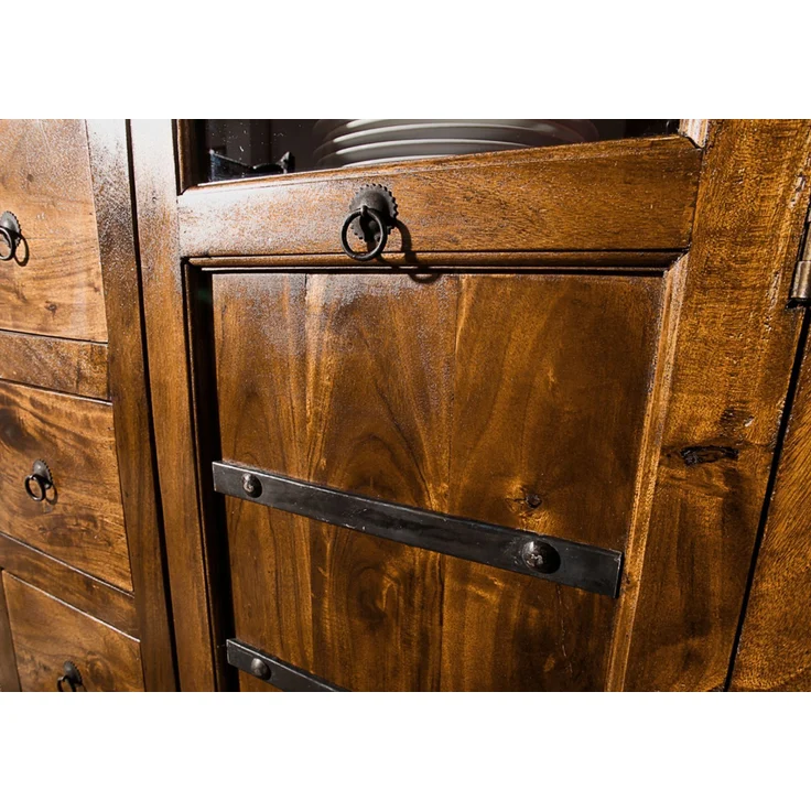 Vitrine Akazie 95x45x147 honig lackiert OXFORD #0417 – Bild 4