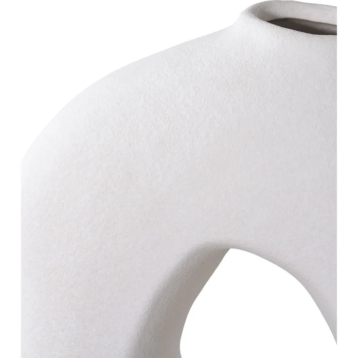 House Nordic Vase, Keramik, weiß, 24x10,5x27,8 cm – Bild 3