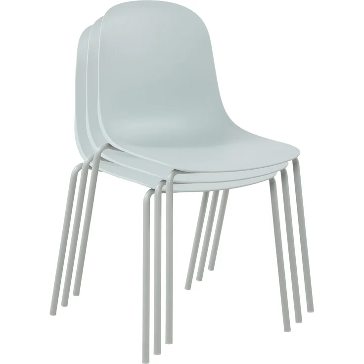 CLP 2er Set Stühle Hardin, stapelbare gartenstühle, wetterfest und UV-beständig,türkis – Bild 4
