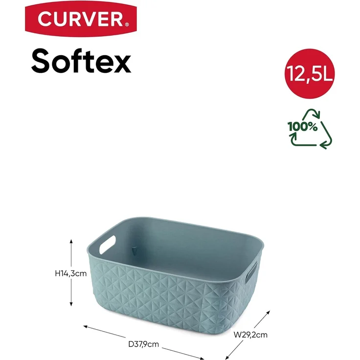 Curver CURVER Korb mit Türkis SOFTEX 12 5 l – Bild 6