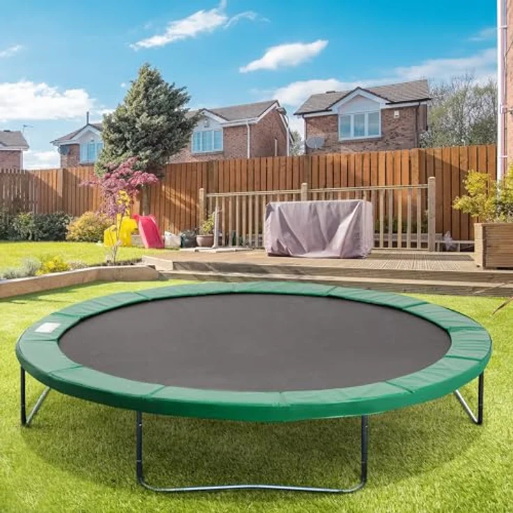 HOMCOM Trampolin Randabdeckung Ø366 cm, PE-Polsterung mit 15mm Dicke, wetterfest und leicht anzubringen – Bild 2