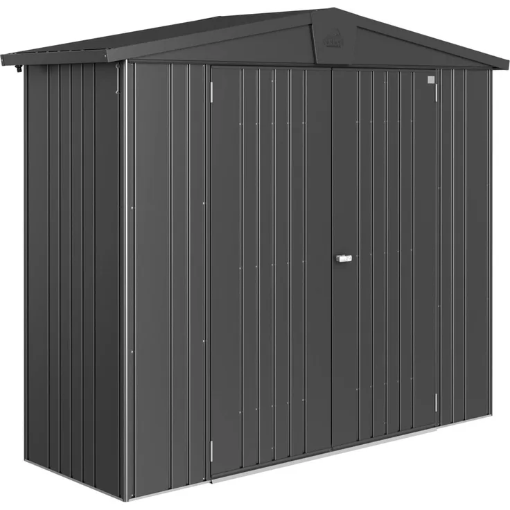 Biohort Gerätehaus Europa, 2A: 244 x 84 x 203 (b x t x h) cm, dunkelgrau-metallic