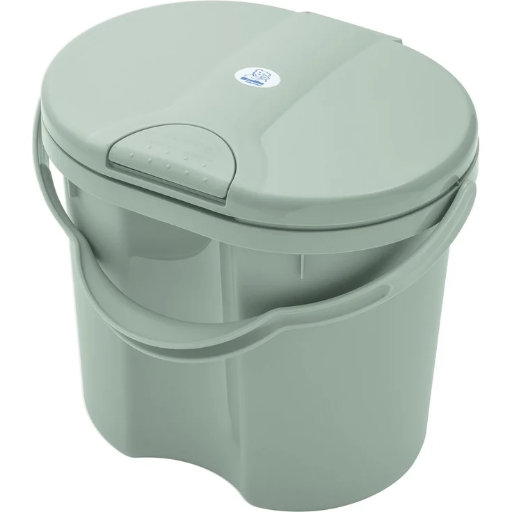 Rotho Babydesign Windeleimer Tilo, hygienisch und langlebig, 11 Liter Fassungsvermögen, Sage Green