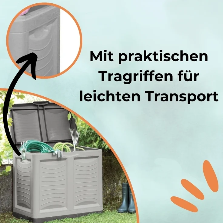 GarPet Gartenbox Gartenbox Aufbewahrungsbox Garten Kissenbox Wasserdicht Auflagen Box – Bild 3