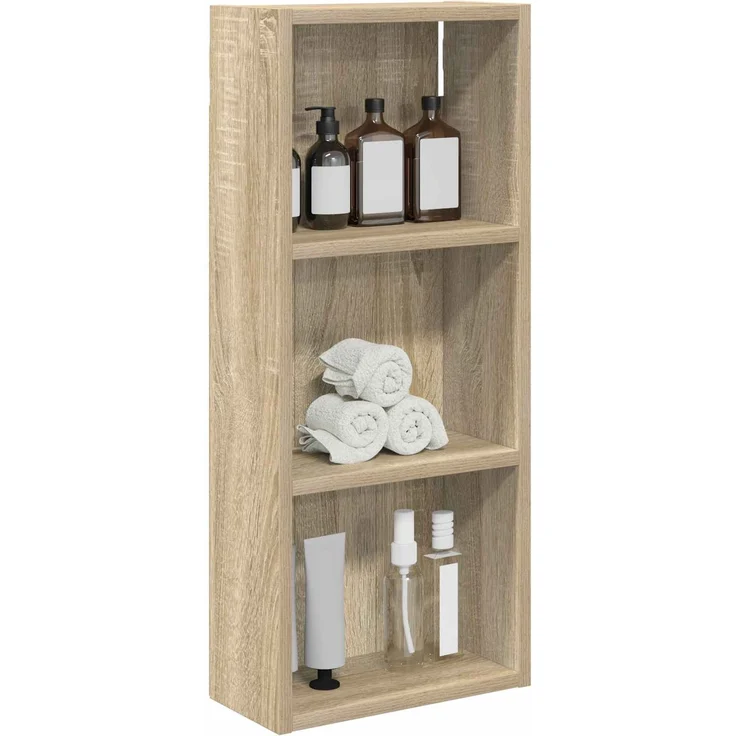 vidaXL Badezimmer-Wandschrank mit Regal Sonoma-Eiche 30 x 14 x 70 cm 889329 – Bild 3