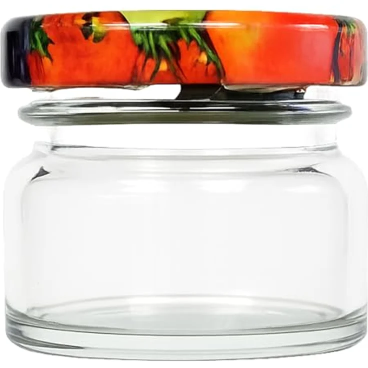 hocz 100x Mini Marmeladengläser 30 ml | mit Deckel Obst TO 43 | kleine Einmachgläser mit Schraubdeckel zum befüllen | Schraubgläser, Sturzgläser Set | leere Gläser für Marmelade | 100 Stück – Bild 4