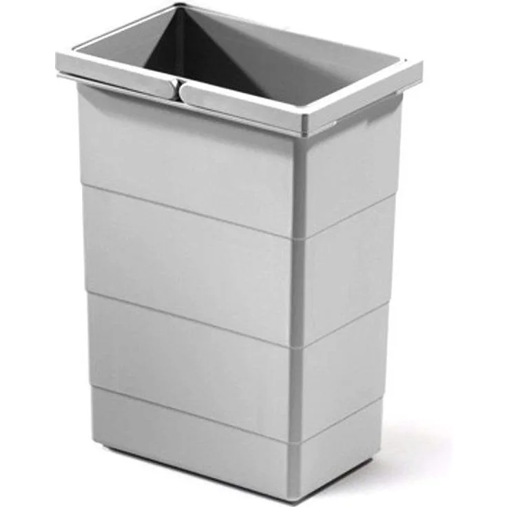 Hailo Einbaumülleimer Hailo Inneneimer 1075959 hellgrau 8 L 226 x 156 x 295 mm 2 Henkel