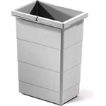 Hailo Einbaumülleimer Hailo Inneneimer 1075959 hellgrau 8 L 226 x 156 x 295 mm 2 Henkel