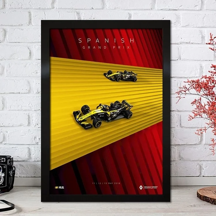 Poster Formel 1 Rennfahrer Legenden Rennwagen · Deko Print ohne Rahmen - D / 40x60 cm – Bild 1