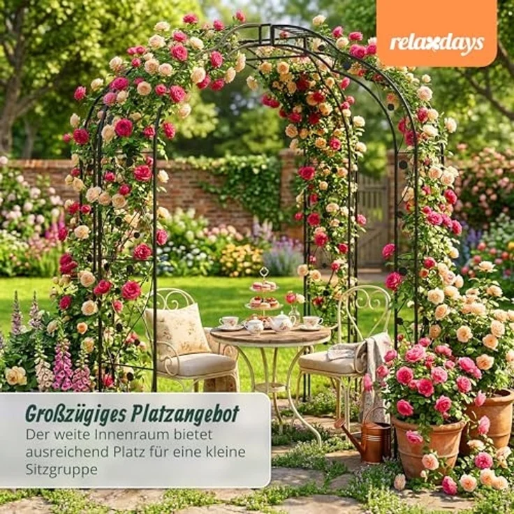 Rosenpavillon aus Metall 10052896 – Bild 3