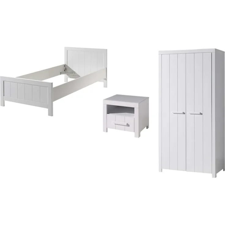 Jugendzimmer Set Karalynn 2 Jugendzimmer komplett MDF Weiß