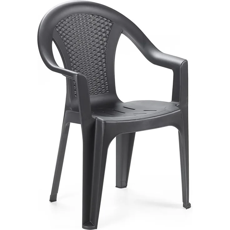 Gartenstuhl Bistrostuhl Stapelstuhl in Rattan-Optik