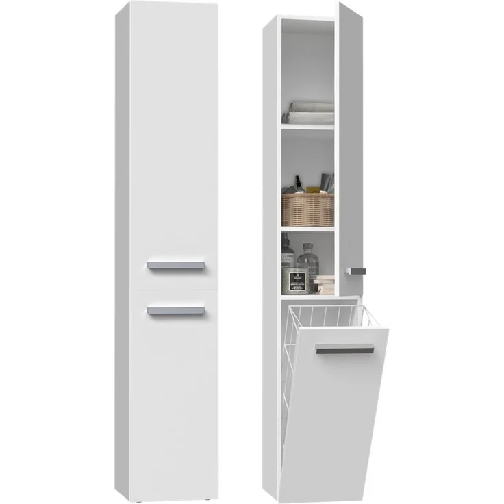 ibonto Hochschrank Badezimmerschrank: Elegantes & Praktisches Aufbewahrungsmöbel – Bild 1