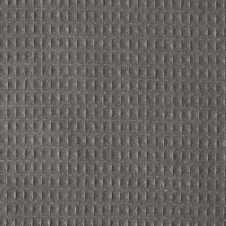 mDesign Luxus Duschvorhang Badewannenvorhang Waffelmuster Textil Grau – Bild 8