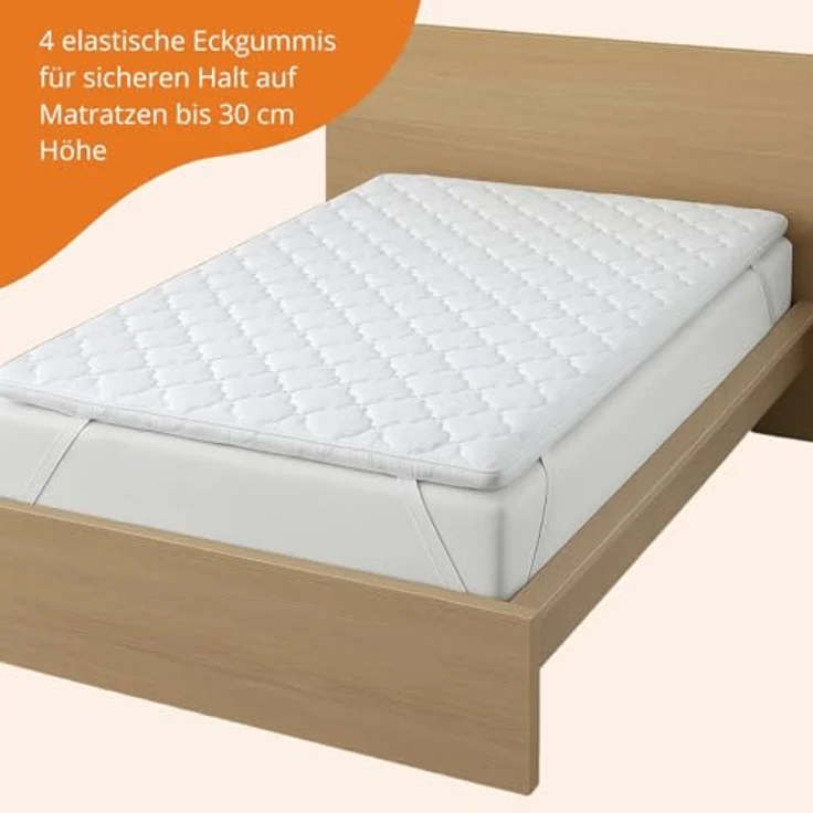 sleepling orthopädischer Kaltschaum Topper, 80 x 200 cm, 6 cm Komforthöhe, waschbarer Bezug, für alle Matratzen und Betten – Bild 4