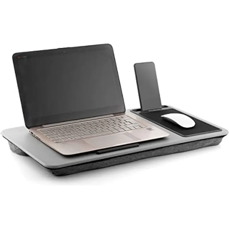 InnovaGoods® Laptop-Schreibtisch mit XL-Sitzkissen Deskion, bequemes und ergonomisches Arbeiten oder Studieren mit Schreibtisch- und XL-Sitzkissendesign, ideal für Zuhause und Büro.