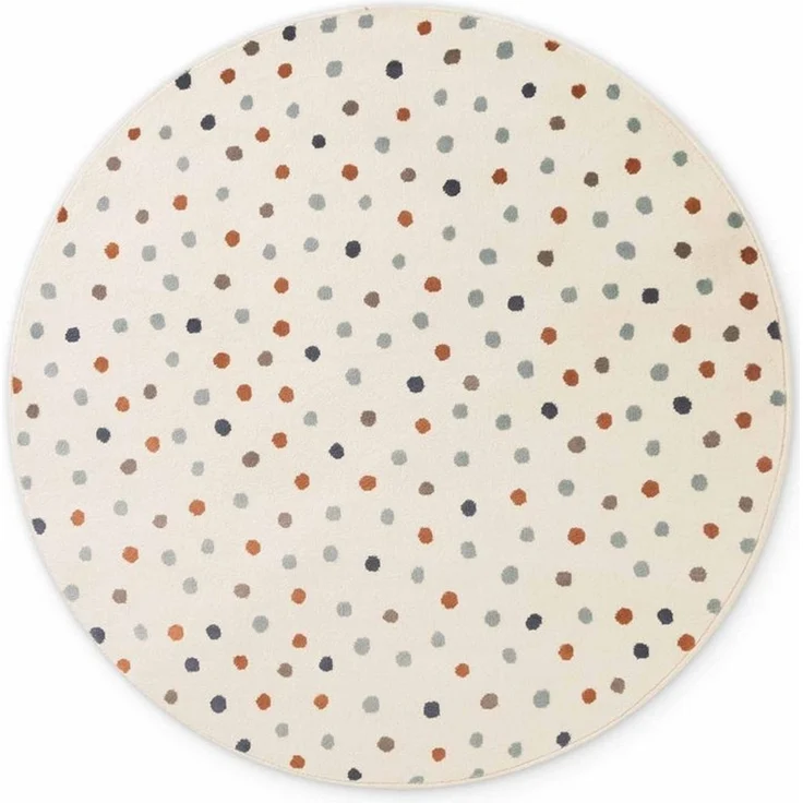 HANSE Home Kinderteppich Konfetti, rund, Höhe: 10 mm, Pflegeleicht, Weich, Kinderzimmer, Spielteppich, Spielunterlage – Bild 2