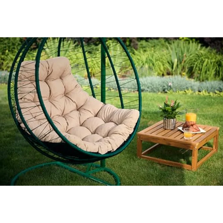 Bjird Stuhlkissen Hängesessel Kissen, Auflage für Polyrattan & Rattan Hängeschaukel, Sitzauflage für Hängekorb - Indoor & Outdoor geeignet – Bild 8