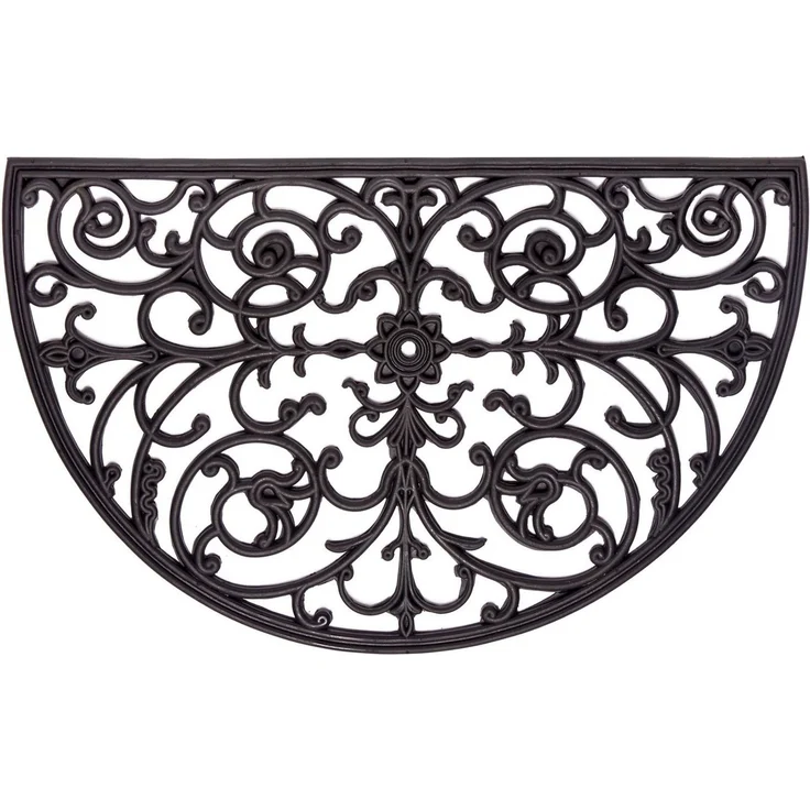 HANSE Home Fußmatte Ornaments, Türmatte, halbrund, Höhe: 10 mm, Gummi, Schmutzfangmatte, Outdoor, Rutschfest, Innen, Gummimatte – Bild 5