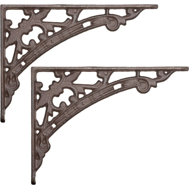 Moritz Wandregalhalter 2er Set Regalwinkel 18,5 x 14 cm Regalträger, Regalträger Regalwinkel Regalhalterung Wandregal Regal Kommode – Bild 1