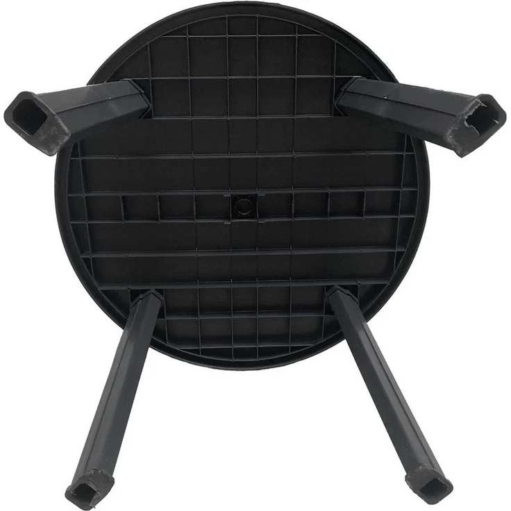 Progarden Gartentisch Terrassentisch Bistrotisch Balkontisch Campingtisch Ø90cm (1-St), Kunststoff, Schirmloch 4cm, Mosaikmuster, Stecksystem, Standfest – Bild 3