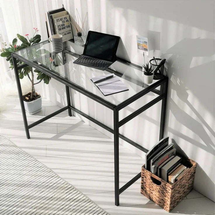 Skye Decor 'Network Çalışma Masası / 100x45cm M100' Schreibtisch, Schwarz, 100 x 75 x 45 cm – Bild 7
