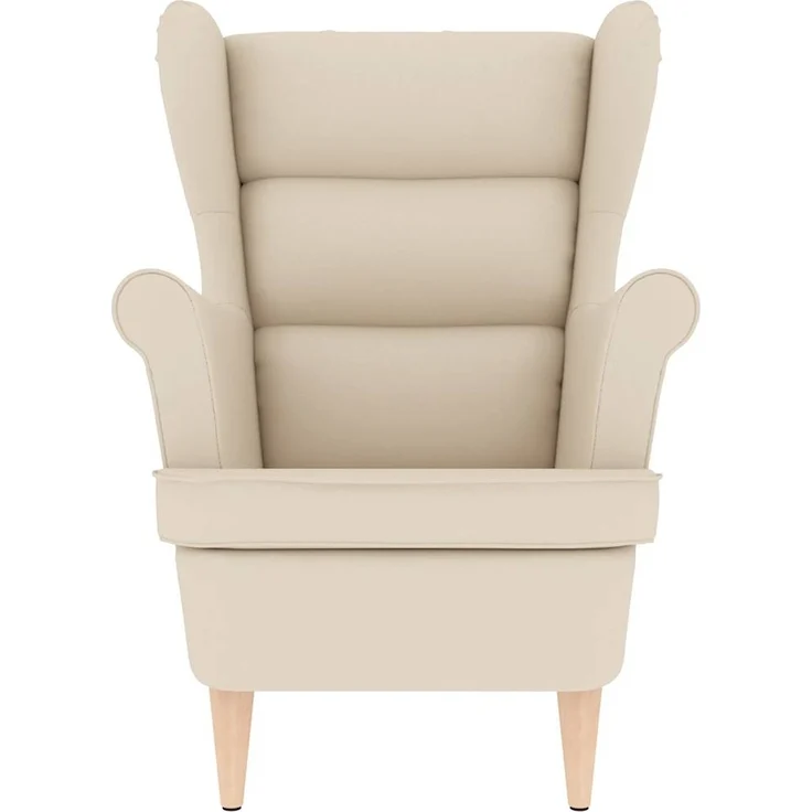 vidaXL Sessel Weiß 74x84x100 cm Leinen 4016907 – Bild 3