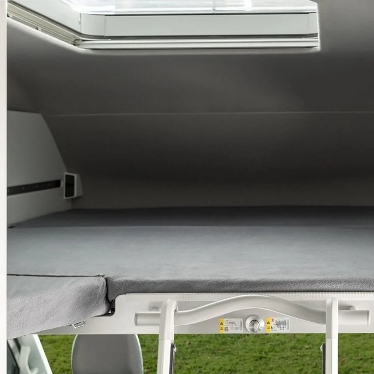 BLACK FOREST FOX Spannbettlaken VW Grand California 600 Loft Bed Up 3 tlg. Schonbezug Cosy Full Cover, Polyester, YKK-Reißverschluss,3D Air Mesh – Bild 4