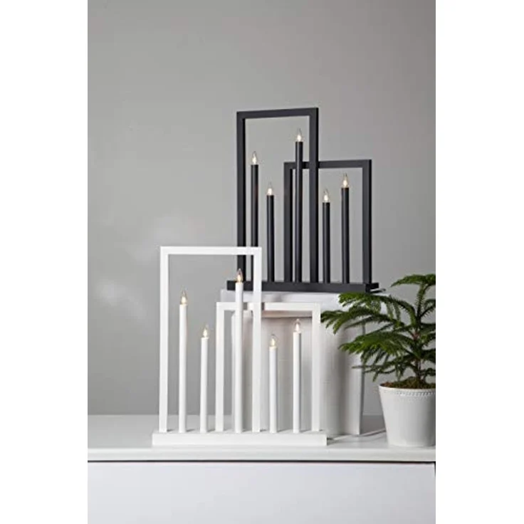 Fensterleuchter "Frame", Holz, weiß, ca. 45x51 cm – Bild 3