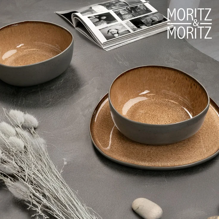 Moritz & Moritz ORGANIC Servierschale 2er - Amber – Bild 8