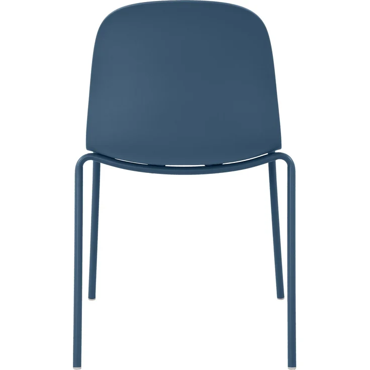CLP Stapelstuhl Hardin mit ergonomischer Kunststoffschale und stabilem Metallgestell - Farbe:blau – Bild 7