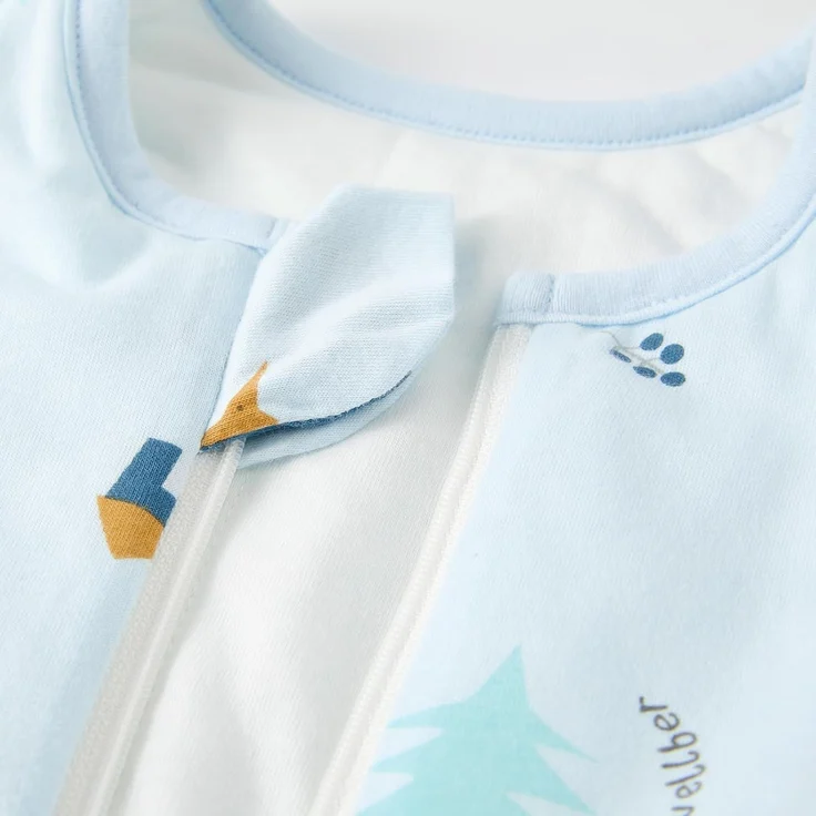Duomiaomiao 2.5Tog Schlafsack Baby Ganzjahres, 100% Baumwolle Baby Schlafsack Winter, Mädchen Schlafsack Neugeboren,Warmer Schlafsack Neugeborene Kinder(2.5 TOG/Elefanten/100) – Bild 4