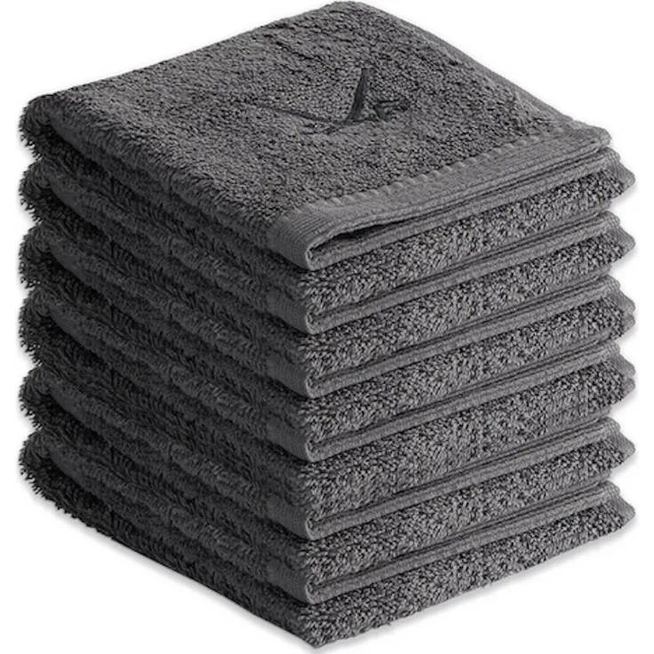 Sansibar Sylt Gästehandtücher Gästetücher 6er Set Frottier-Serie "Classic" (Set, 6-tlg), mit hochwertiger Sansibar Säbel-Stickerei, pflegeleicht