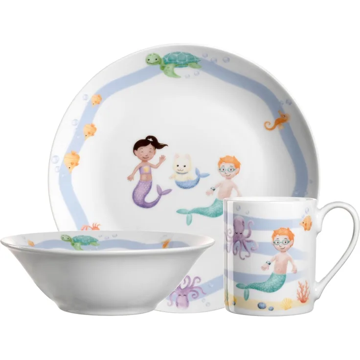 Leonardo BAMBINI Avventura Kindergeschirr Set 3-teilig Meer