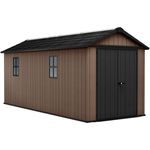 Dmora Gartenhaus Kincardine, Gartenhütte, Gartenhaus, Werkzeugschuppen, 230x539 h246 cm, Braun