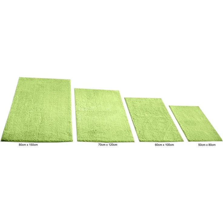 KiNZLER Badematte Chenille, Badvorleger, Badezimmer Teppich, Höhe 18 mm, rutschhemmend beschichtet, fußbodenheizungsgeeignet, Polyester, rechteckig, Badteppich, Uni Farben, weich, als rechteckig & halbrund erhältlich – Bild 1
