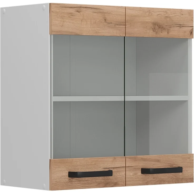 Küchenfront R-Line Goldkraft Eiche 59.2 x 59 cm Möbelfront für den Hängeglasschrank Vicco – Bild 5