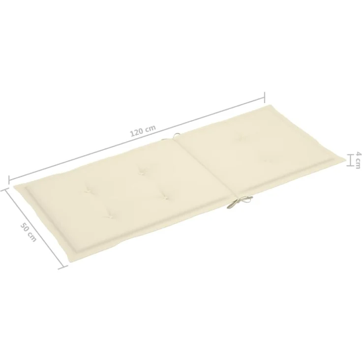vidaXL Verstellbare Gartenstühle mit Auflagen 8 Stk. Massivholz Teak 3072543 – Bild 6