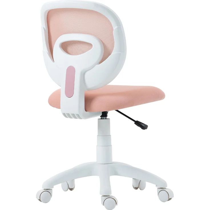 MELAYR, Bürostuhl Ergonomischer Schreibtischstuhl mit C-förmiger Rückenstütze, Höhenverstellbar Rosa, 59.5 x 53 x 89 cm – Bild 2